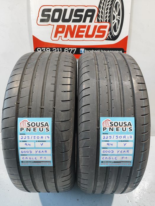 2 pneus semi novos Good year 225-50R17 - Oferta dos portes