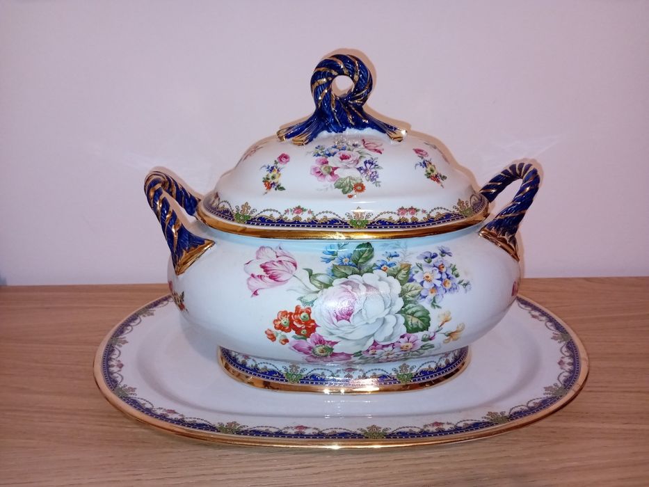 Terrina grande e travessa porcelana T. Limoges