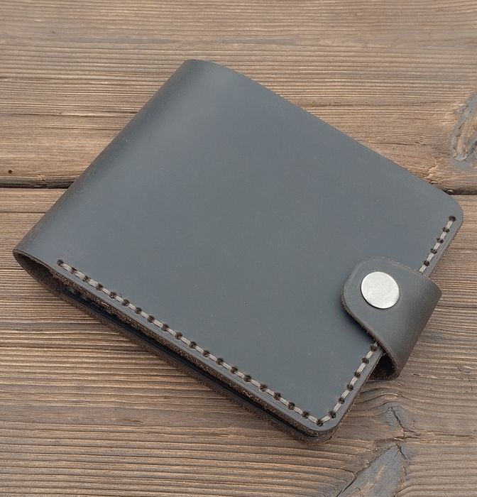 Чоловічий шкіряний гаманець. Гаманець з натуральної шкіри ВРХ