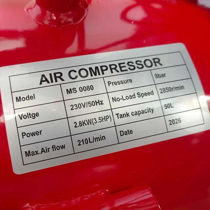 Kompresor olejowy 50L MIRSON MS 0080 POLSKI