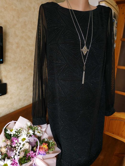 Елегантна ошатна мерехтлива сукня для подружки нареченої розмір 46-48р