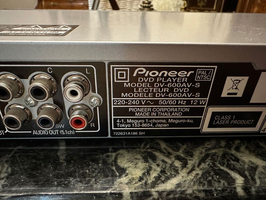 "PIONEER "-DVD Player - Проигрыватель Как НОВЫЙ -"Made in Thailand"