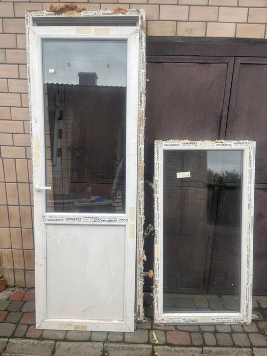 Балконний блок бу демонтований   Пластикові двері
