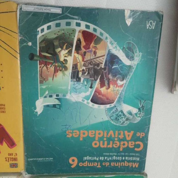 Caderno atividades 6 ano + livro inglês 6 ano