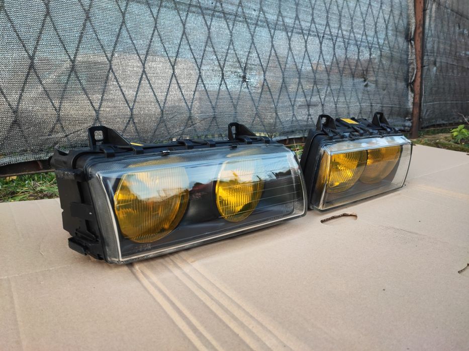 BMW E36 Lampy BOSCH Żółte Yellow NOWE Szkła Regeneracja Reflektory