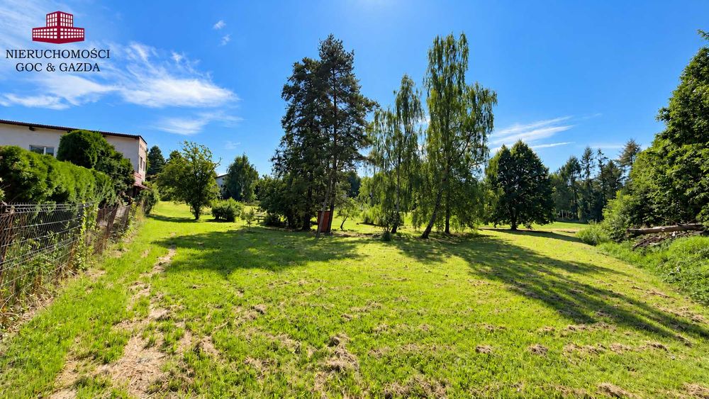 Działka budowlano-rekreacyjna 3124 m² – Orzesze | pełne media | widok na zieleń i rzekę