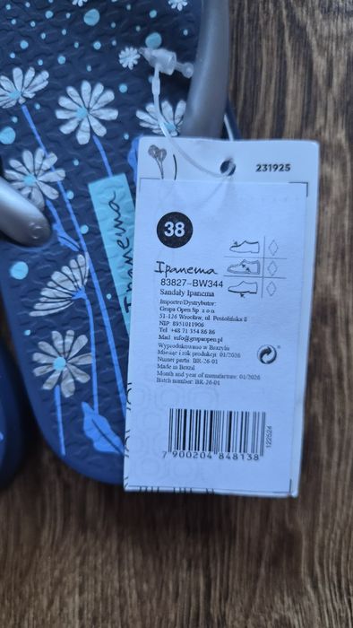Nowe japonki Ipanema 38
