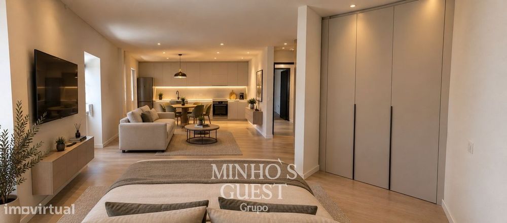Apartamento T0 totalmente remodelado próximo da UNIVERSIDADE DO MINHO