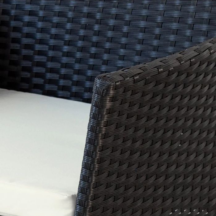 Zestaw mebli ogrodowych Italform technorattan Brava czarny 4 el.