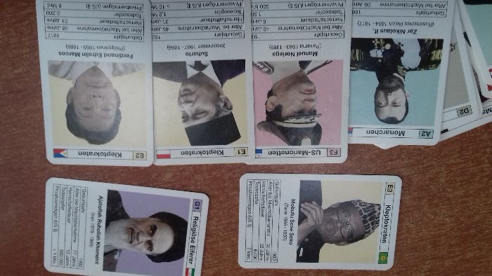 Talia kart do gry "Das Fuehrer Quartett" (Kwartet Wodzów)