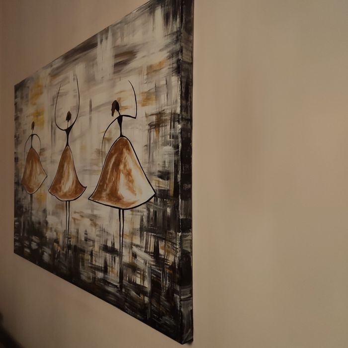 Obraz malowany na płótnie 120x80 cm.