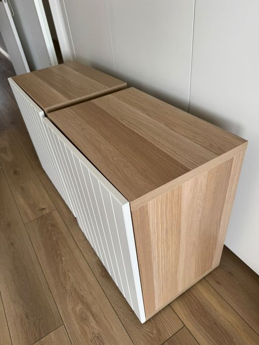 2 armários IKEA carvalho/ branco