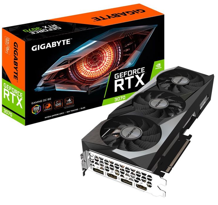 Видеокарта Gigabyte GeForce RTX 3070 Gaming OC 8192MB