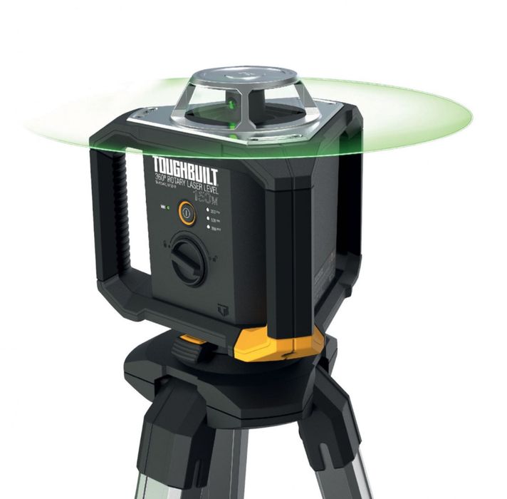 Ротаційний лазер ToughBuilt TB-H2S4-LL-M150-R1 з приймачем 150м