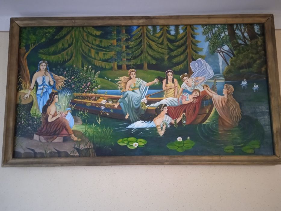 Картина маслом русалки