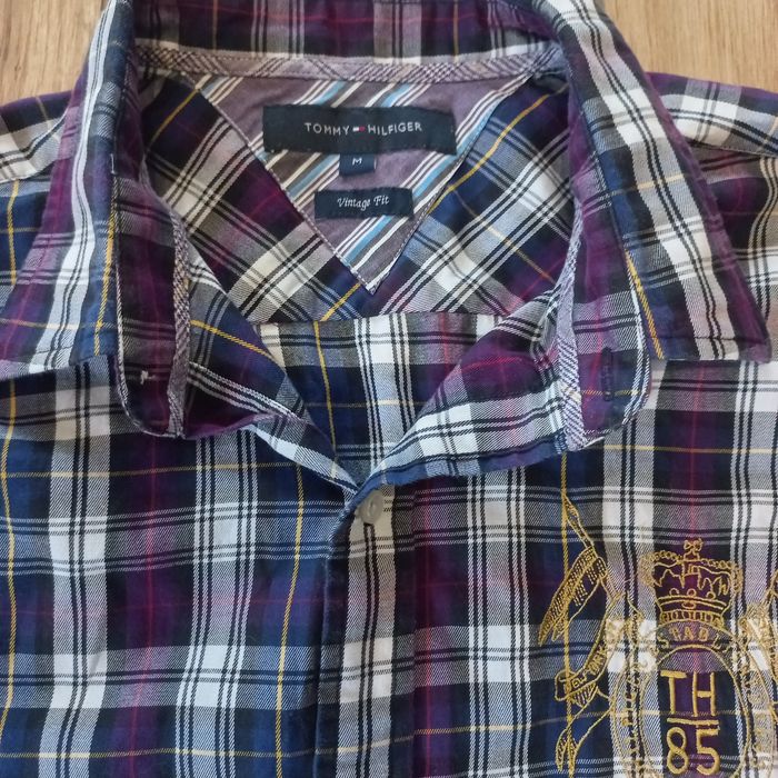 Tommy  Hilfiger- męska koszula  w kratkę-M