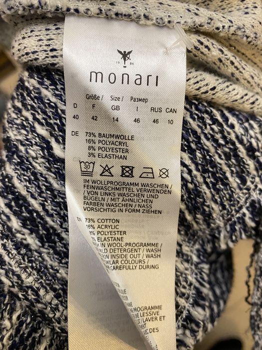 Płaszcz  włoski monnari italy L szary przepiękny