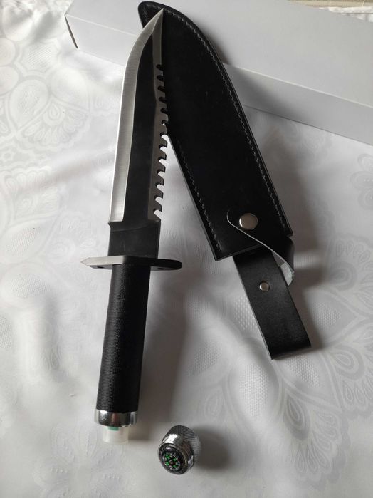 Nowy nóż wędkarski survivalowy taktyczny stal nierdzewna BS14819