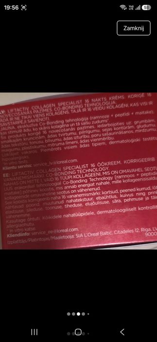 Colagen vichy krem na noc nowy