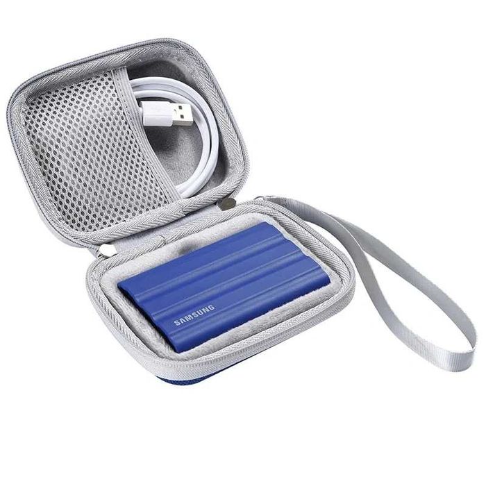 Dedykowany pokrowiec / etui do dysków SSD Samsung T7 Shield NIEBIESKI