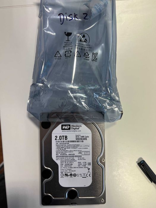 Vendo 9 discos para NAS de 2TB e 1TB usados