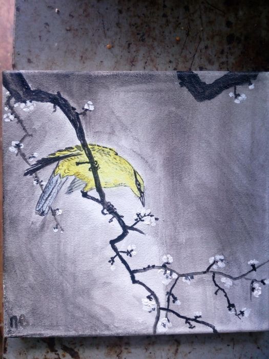 Авторская картина маслом. Иволга