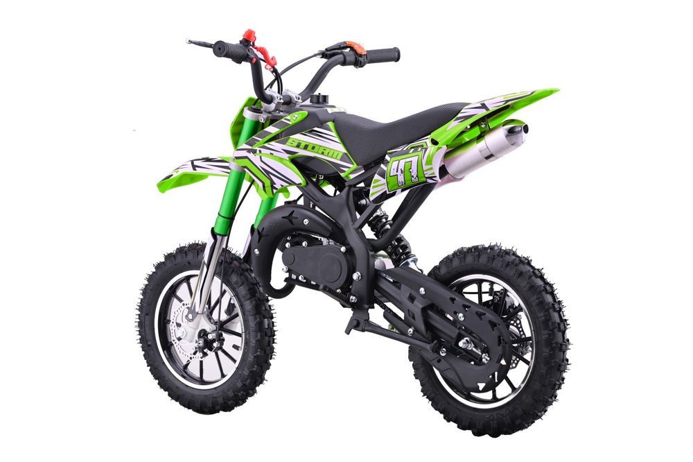 Mini Cross Motor Spalinowy 49Cc Storm Zielony 40 Km/H