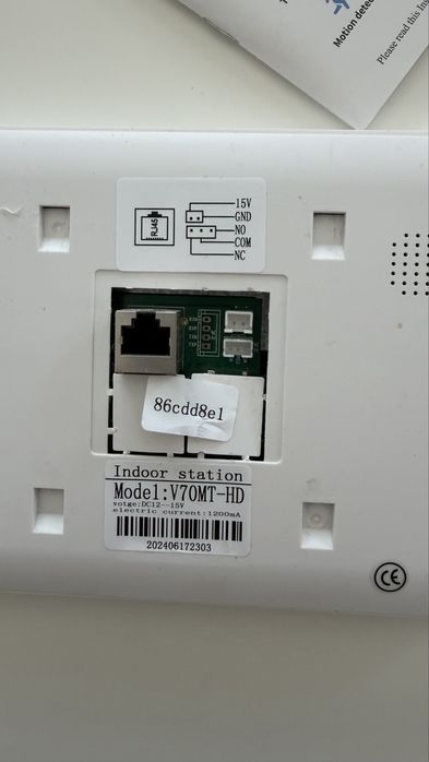 Ecran video porteiro sem camera exterior