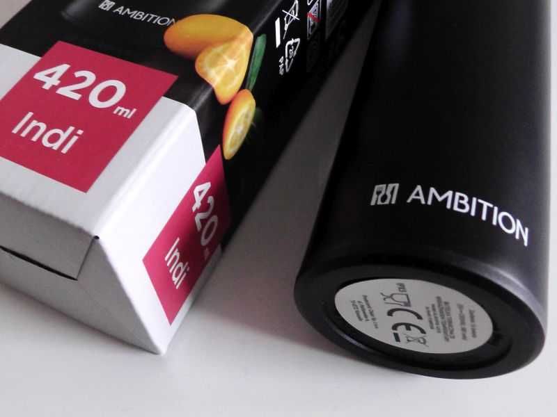 Butelka termiczna Kubek termos Indi Wskaźnik LCD Ambition 420ml czarny