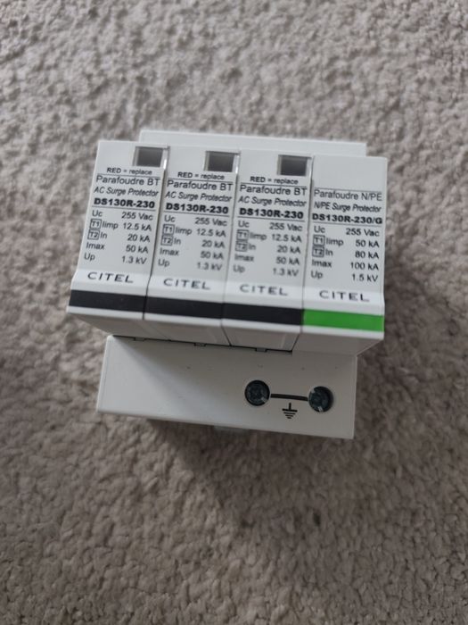 Ogranicznik przepięć CITEL DS134R-230/G Typ 1+2 4P 12,5kA – nowy