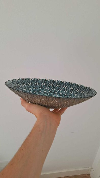 Taça decorativa azul