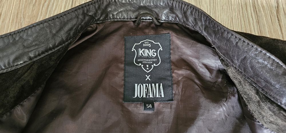 Jofama skórzana męska kurtka rozmiar XL wymiary na zdjęciach