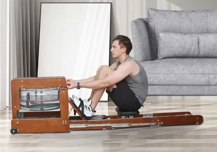 Складний високоякісний водний гребний дерев"яний тренажер.Вага 48 кг.