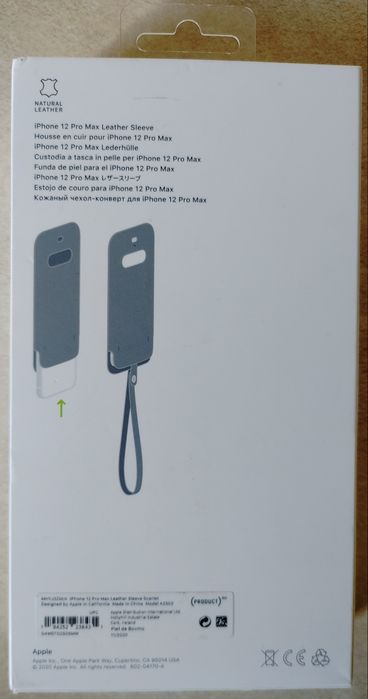 Etui do iPhone 12 Pro max Czerwony, Leather APPLE z MagSafe do Apple