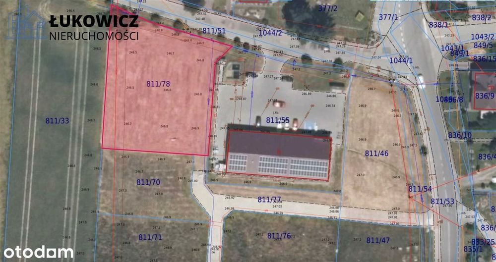 Działka budowlana w centrum Kaniowa 1732 m²! - Widok 5
