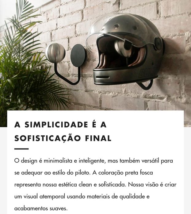 Suporte de Parede para Capacete Halley Acessories