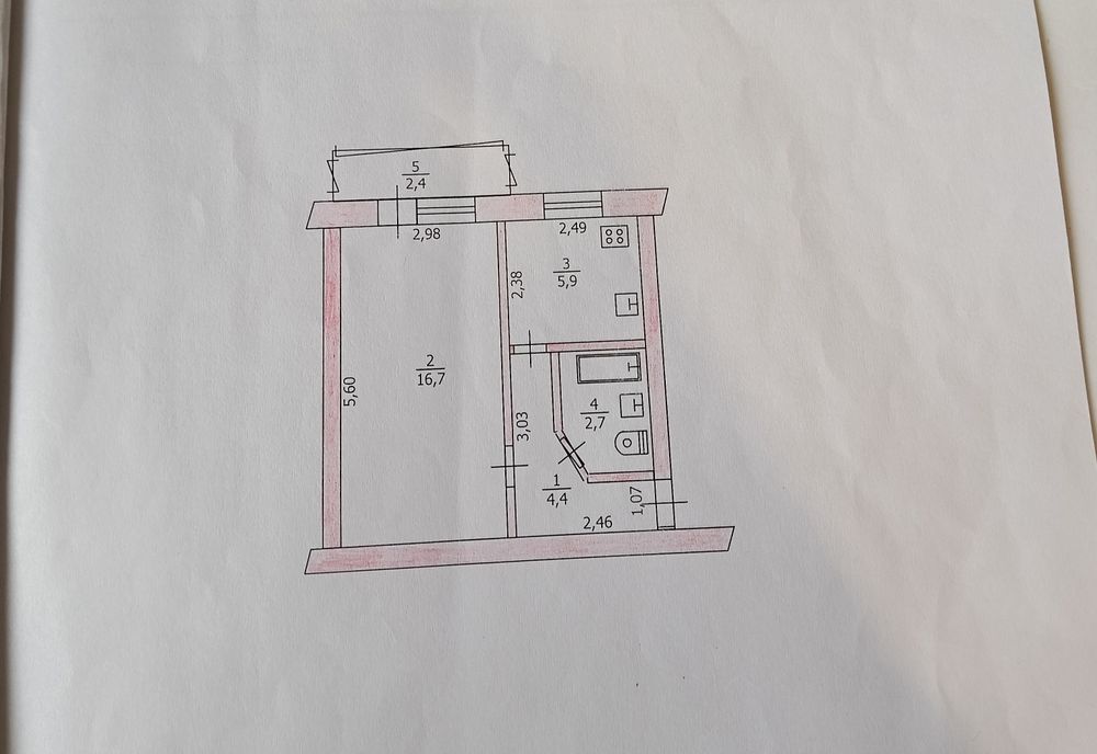 АН продає 1но кімнатну Полігон 3/5 п/п,м/п вікна,електроопалення