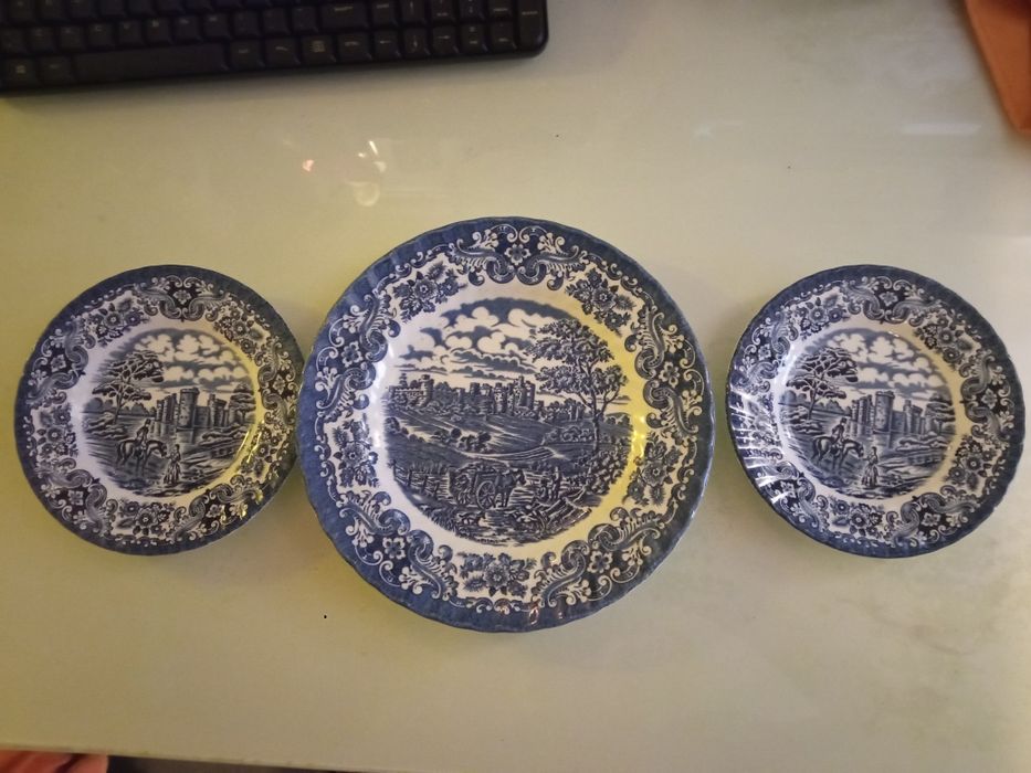 Conjunto 3 pratos ingleses