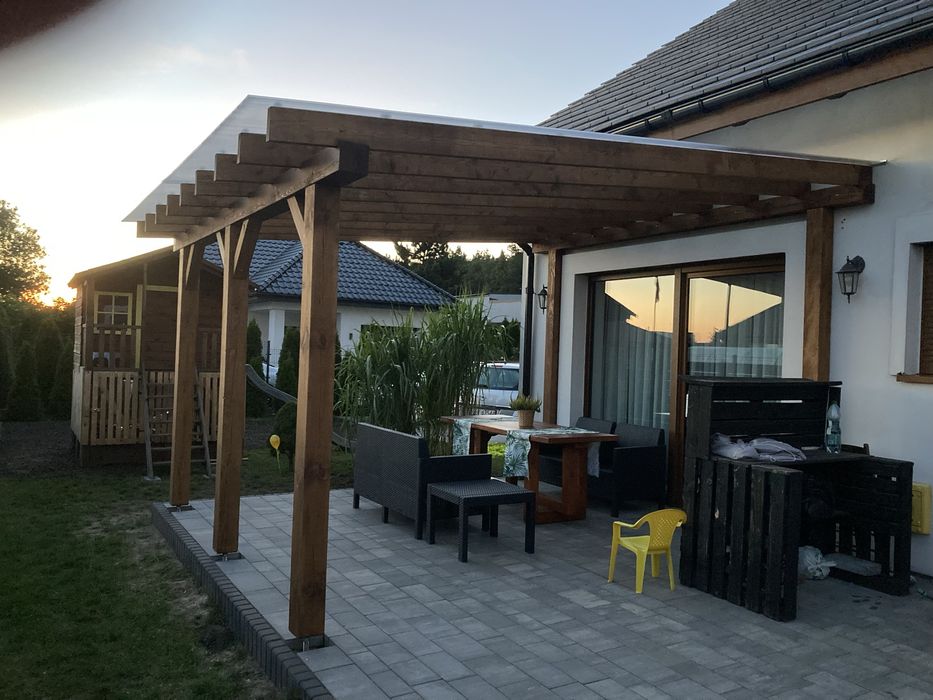Zadaszenie tarasu, wiaty, pergole, domki ogrodowe