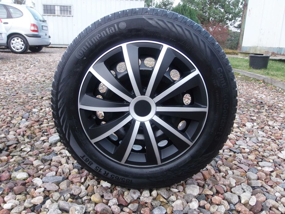 Kołpaki 15 Srebrno Czarne Opel Vw Ford Renault Mazda Kia BMW Nissan