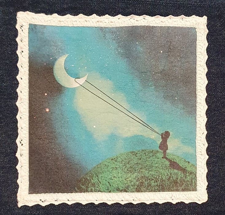 Torba jeansowa, shopperka, rękodzieło, handmade, na prezent