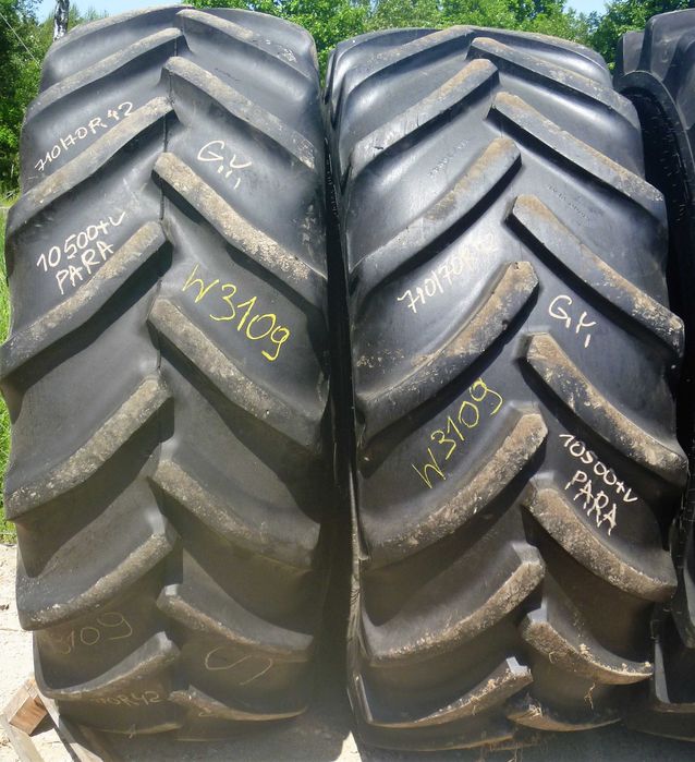 2x Opona używana rolnicza 710/70R42 GOODYEAR DT820; 3000zł(szt.) W3109
