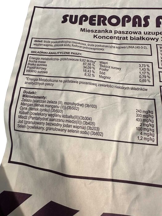 Superopas Farmerski Rolpol 25kg koncentrat dla opasów