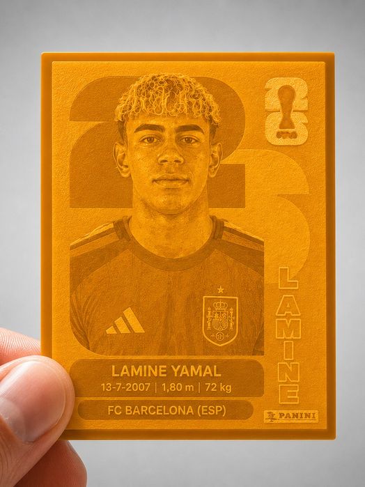 Craques World Cup 2026 – Figurinhas Panini Style - Impressão 3D