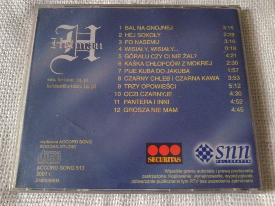 Hetman – Czarny Chleb i Czarna Kawa  CD