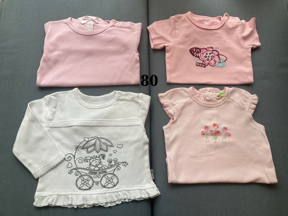 3x body H&M Reserved 80 cm i bluzka Córunia tatunia gratis piżamka