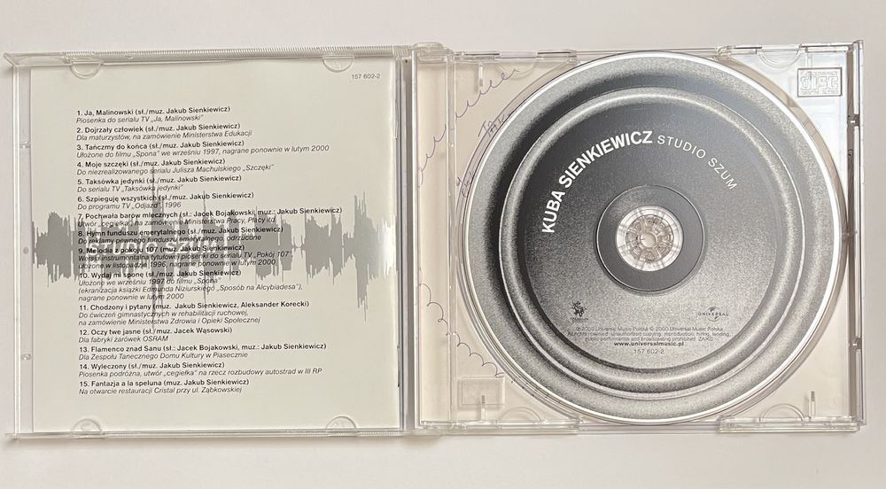 Kuba Sienkiewicz Studio Szum cd 2000