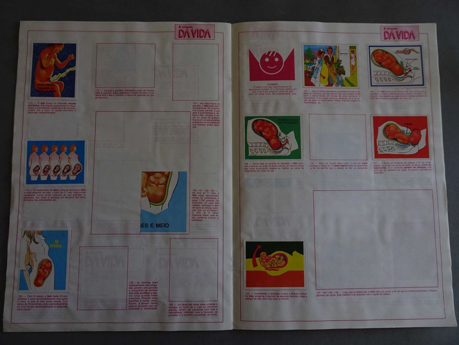 Caderneta de cromos A Origem da Vida (tem 95 cromos)