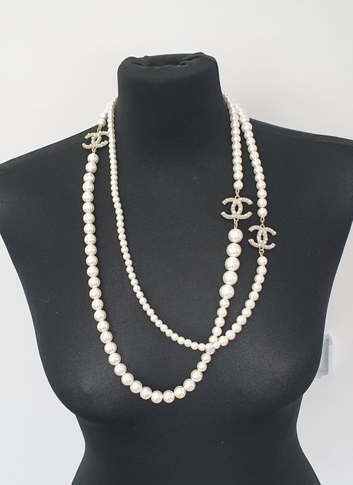 Naszyjnik perły chanel Cc jakość premium