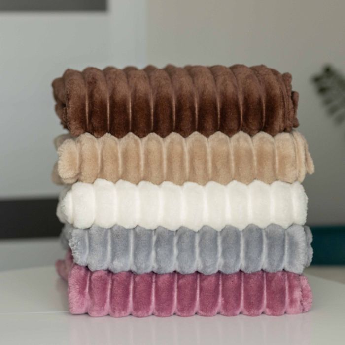 Плед Шарпей 5см. смужка Євро 200×230см